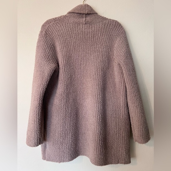 Barefoot Dreams Light Pink Cozy Open Cable Cardigan - Picture 7 of 7